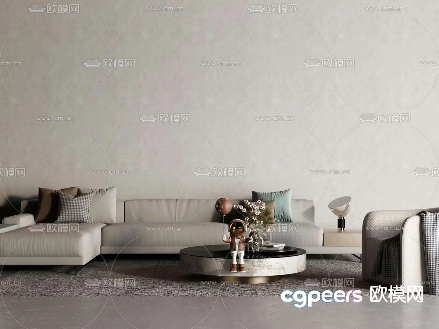 Sofa combination corner sofa 3d model