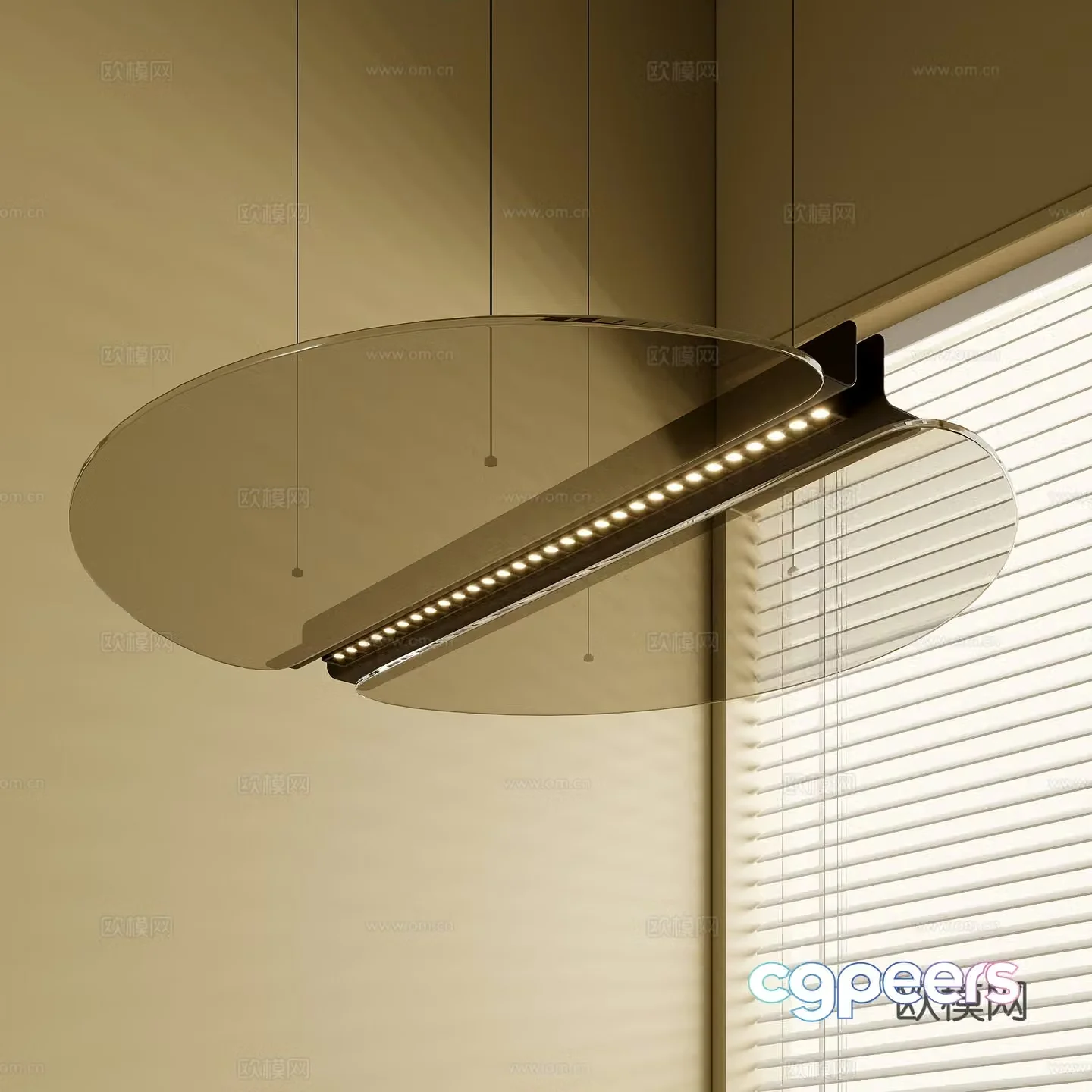 French chandeliers 3d model