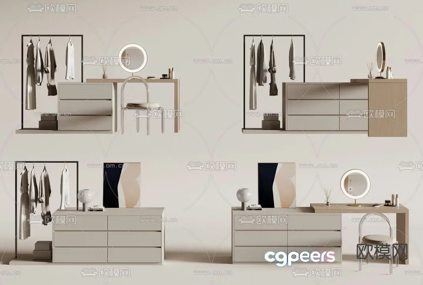 Dressing table hanger 3d model