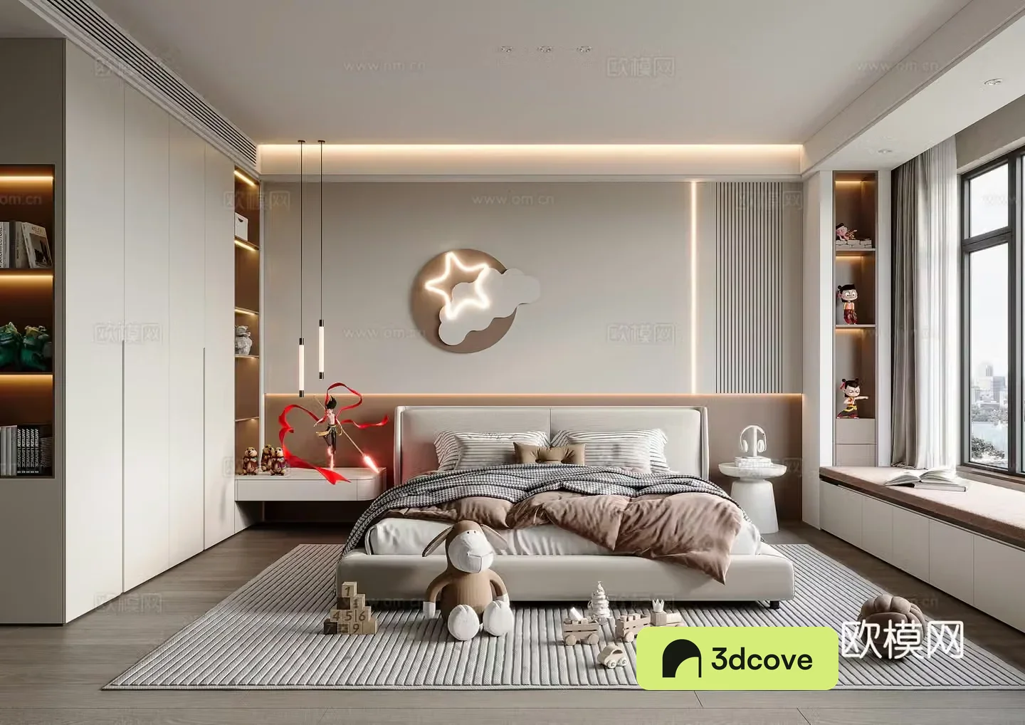 Modern girl room