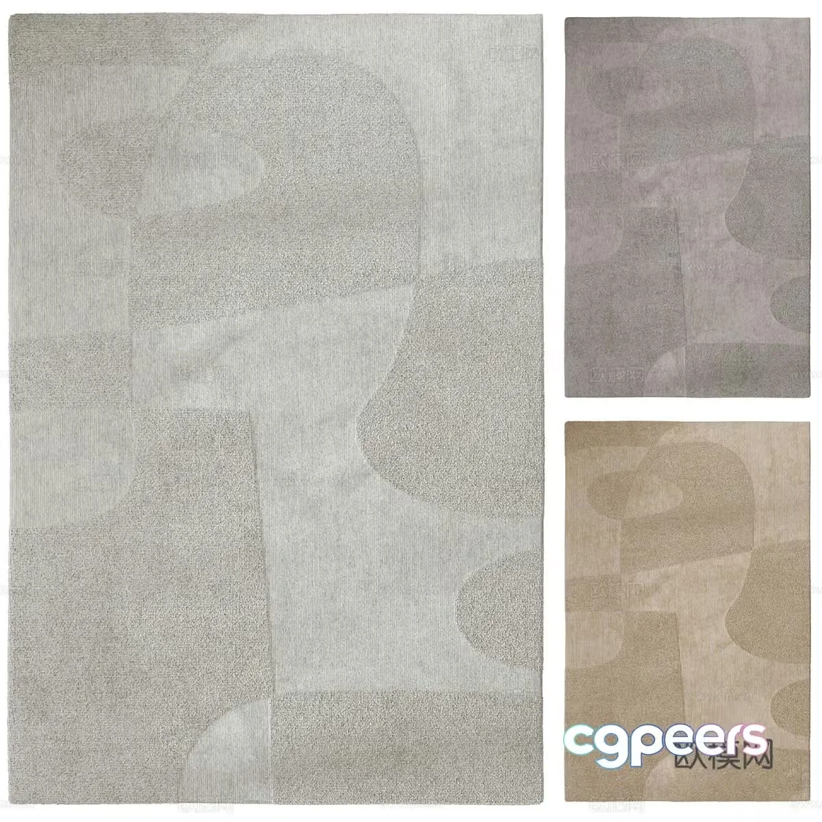 Square carpet 3d model