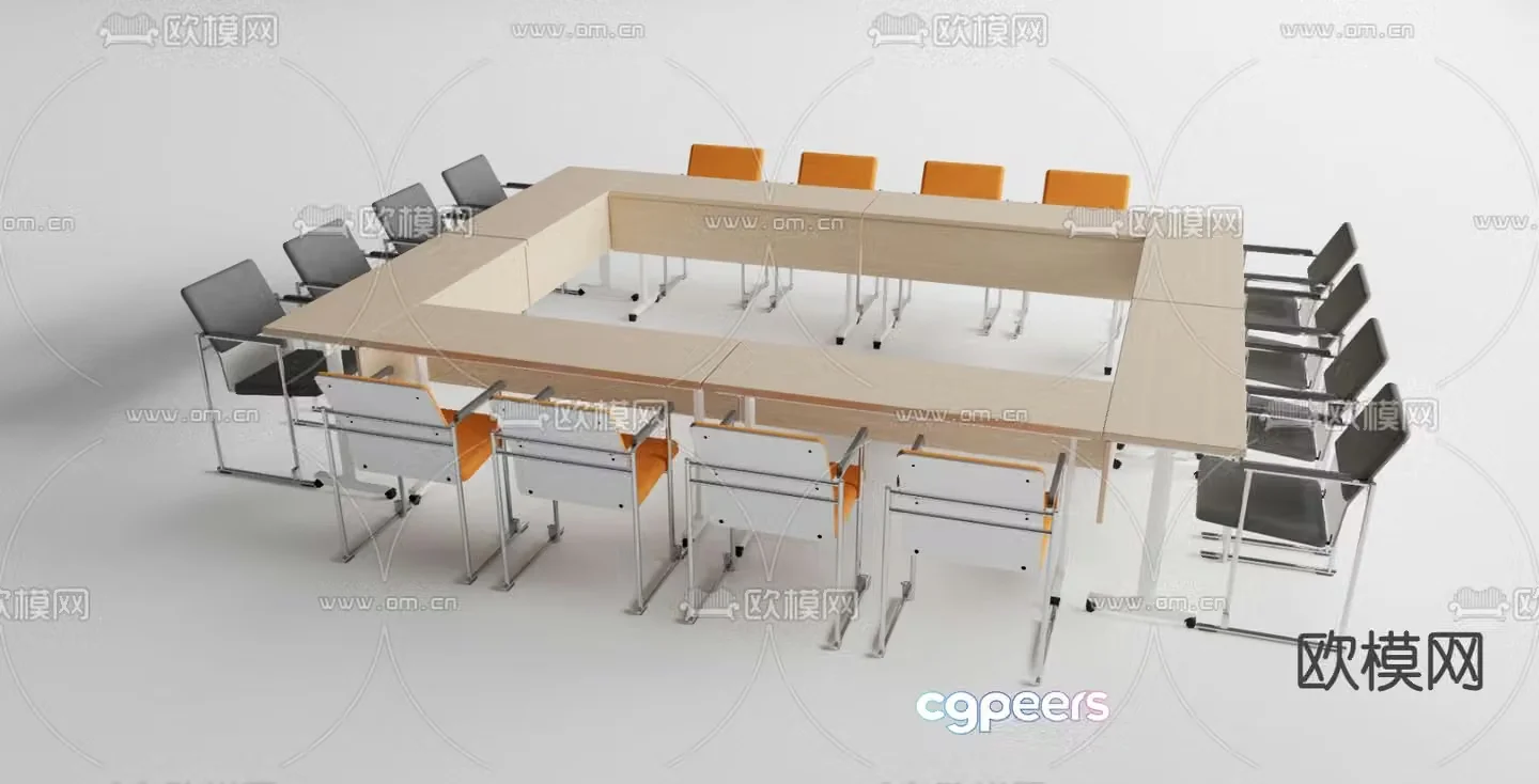 conference table conference table training table 3d model