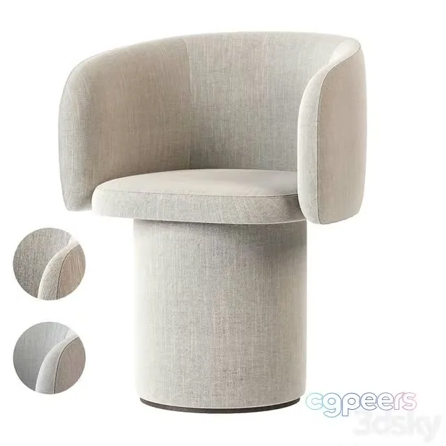 3ds Max Free – Billie chair by ditreitalia