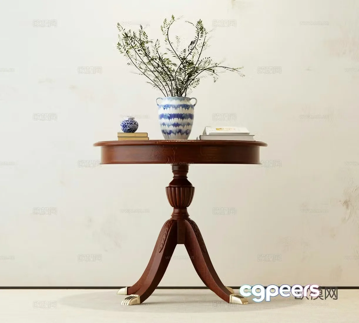 American angular 3D model