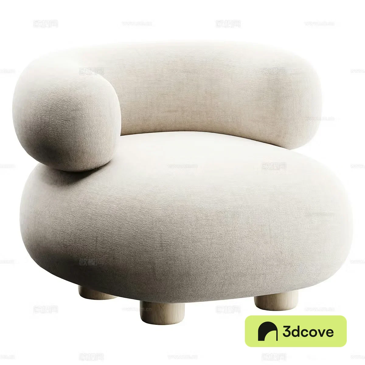 Modern cream style casual sofa