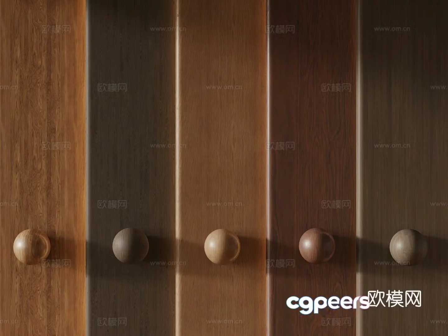 Modern wall panel Wood grain wall panel 3d model