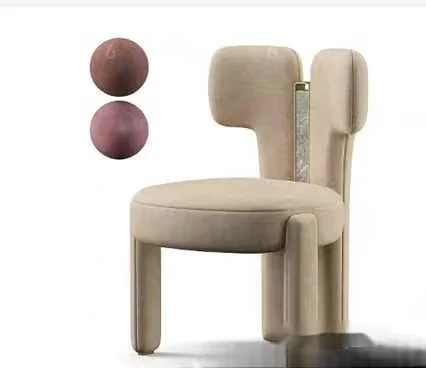 Beige Chair 3D Model – 16142 – CORONA Render