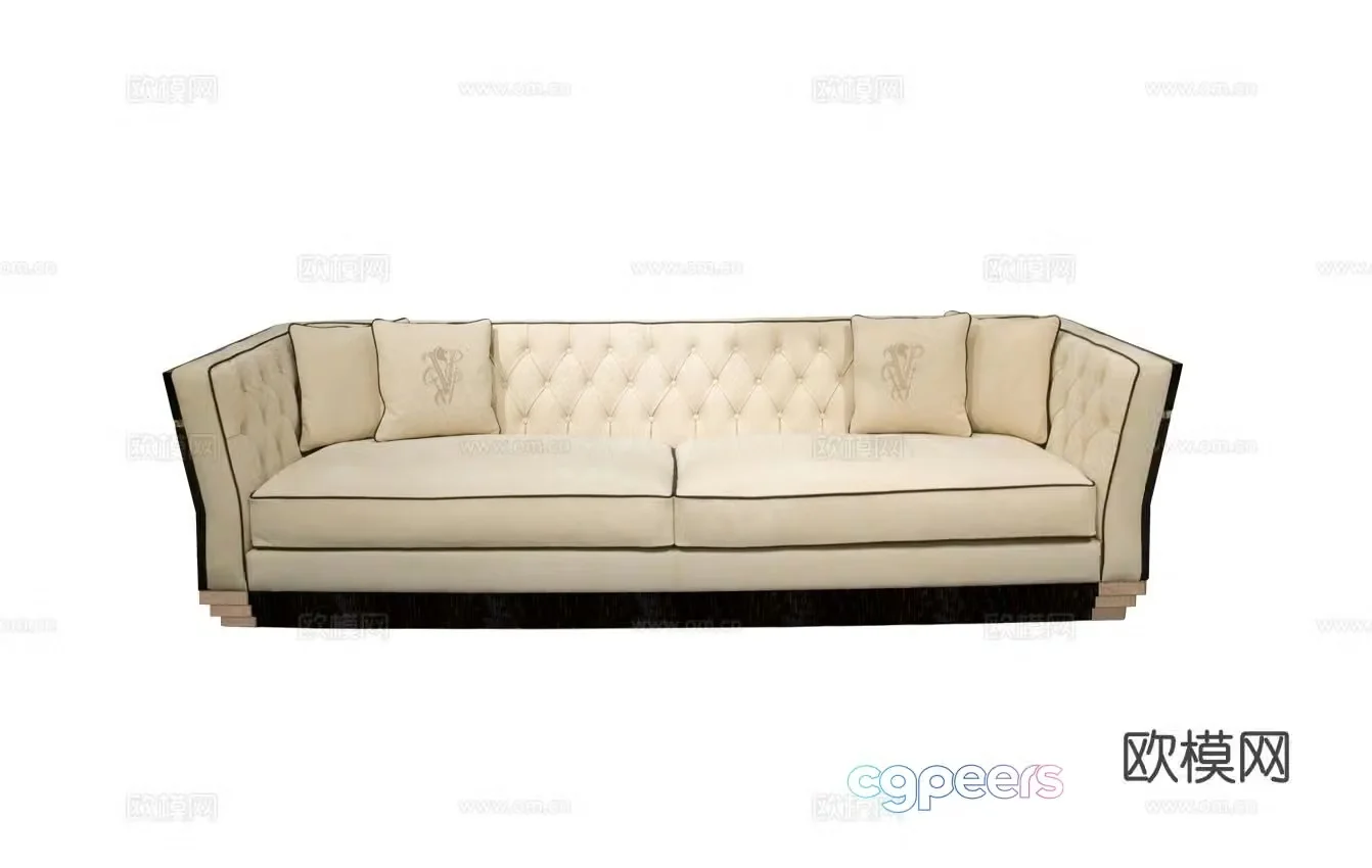 Visionnaire Berry Capitonné Multiplayer Sofa 3D Model