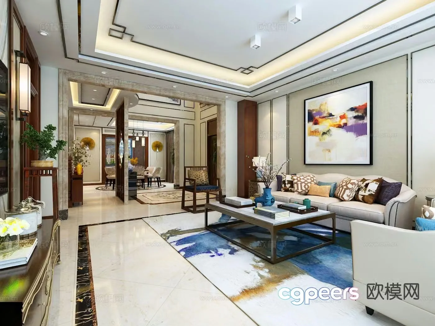 New Chinese restaurant 3D model