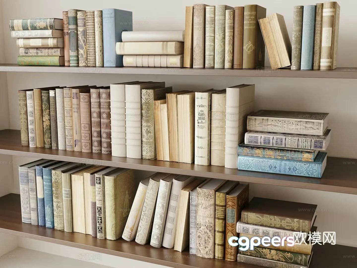 Books 3d model