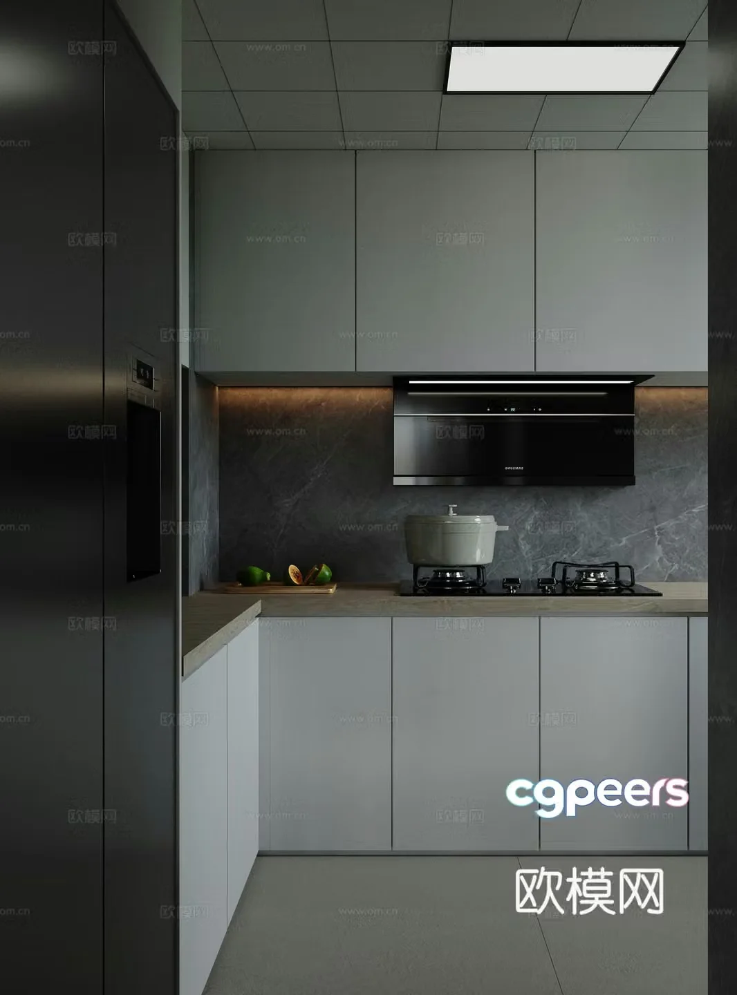Modern kitchen 3d model