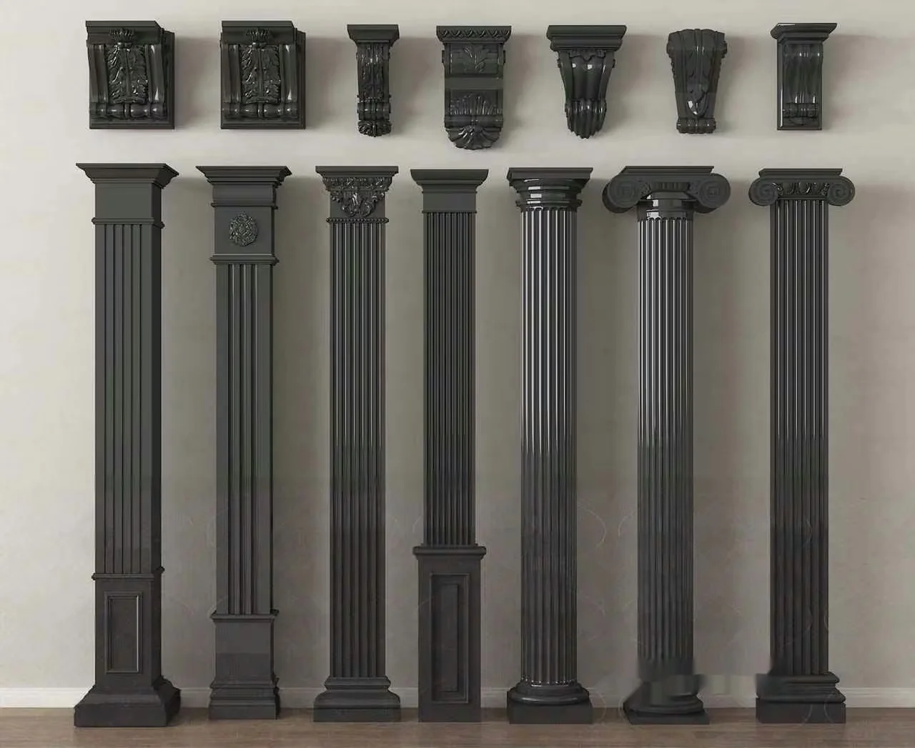 Decorative Architectural Elements 3D Model – 18268 – VRAY Render