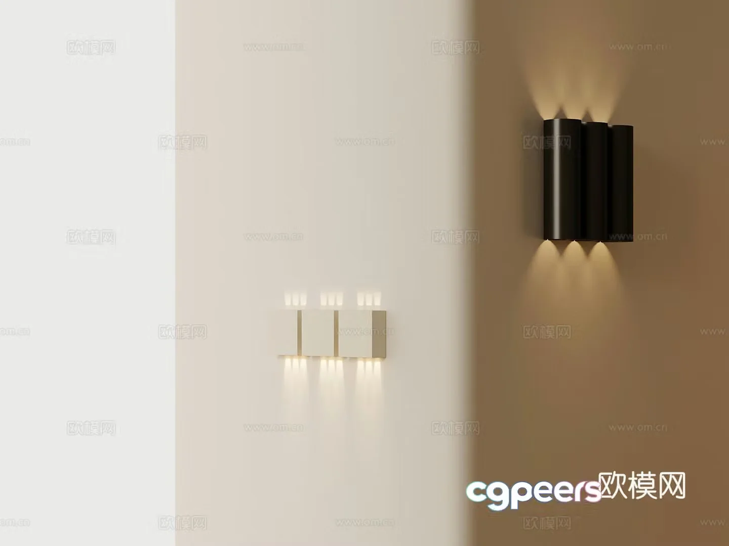 Wall lamp Modern art wall lamp 3d model