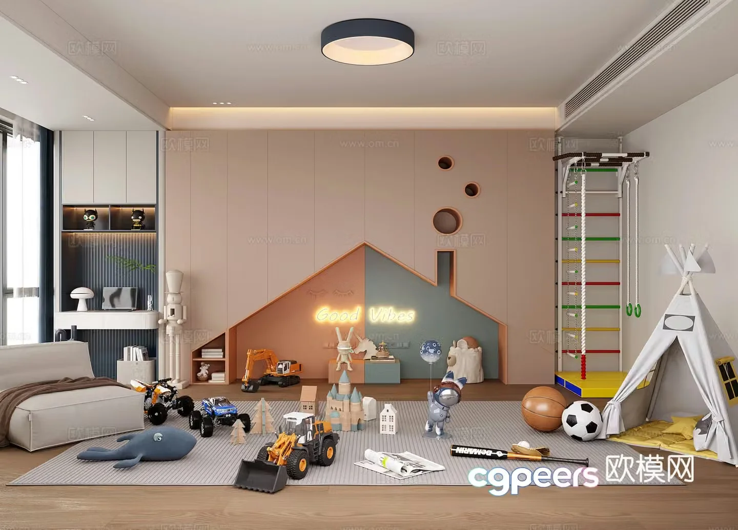 Children’s toy room Children’s entertainment room 3d model