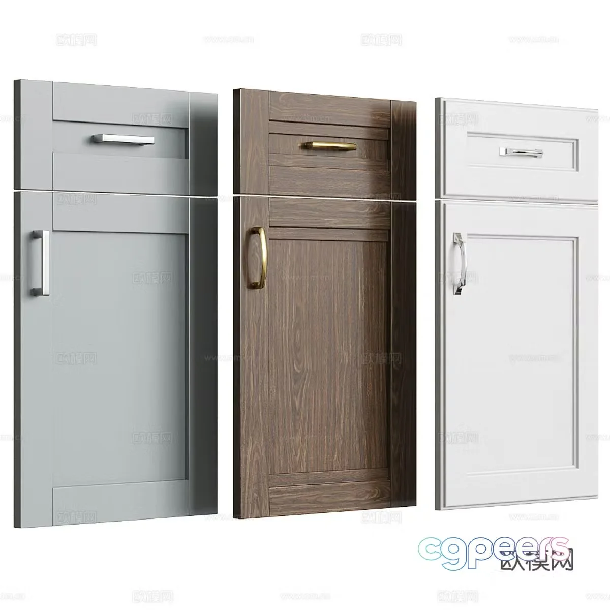 Cabinet door door panel 3d model