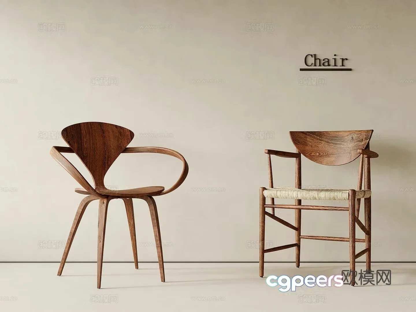 Chair medieval style writing chair dining chair leisure chair 3d model