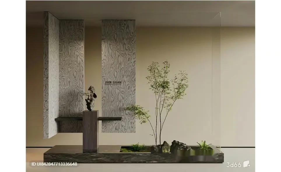 Traditional Japanese Garden 3D Model – 11459 – VRAY Render