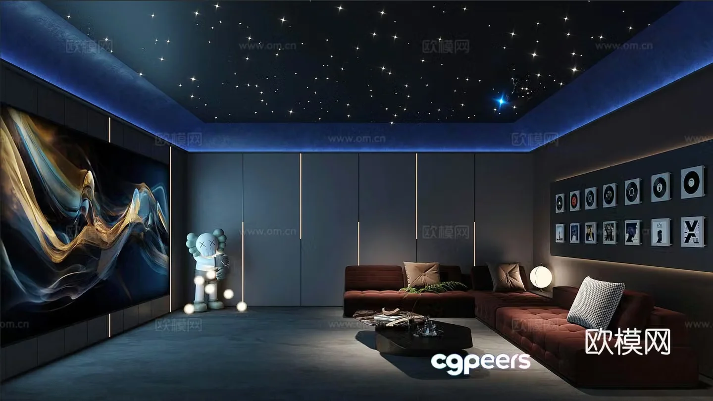 Audio and video studio 3d model