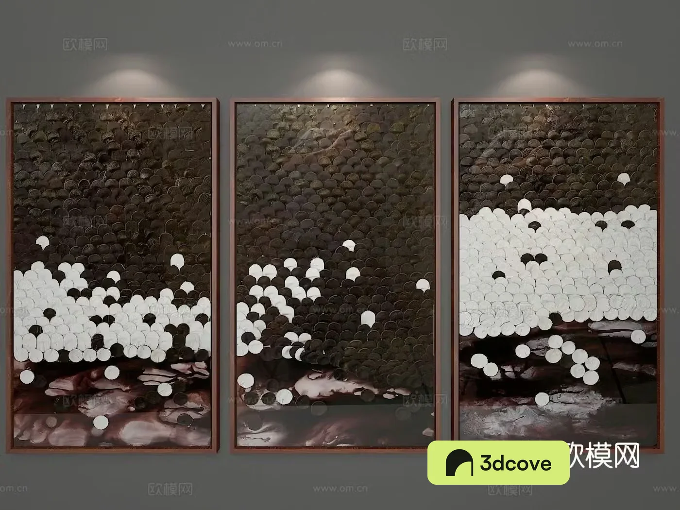 New Chinese style decorative painting three-dimensional hanging painting