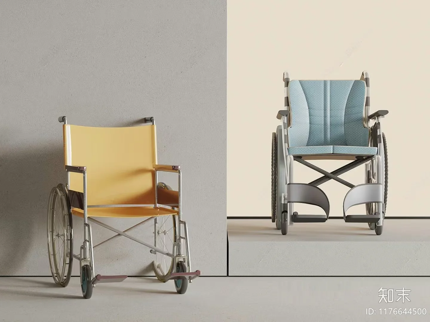 A Wheelchair 3D Model – 18257 – VRAY Render