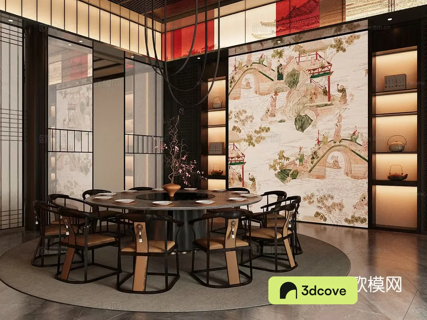 New Chinese style Chinese restaurant private room