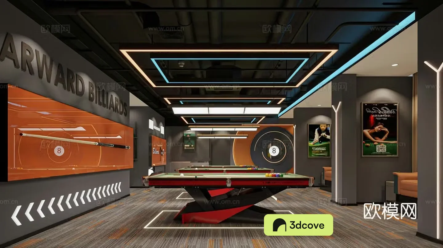 Modern Billiard Hall