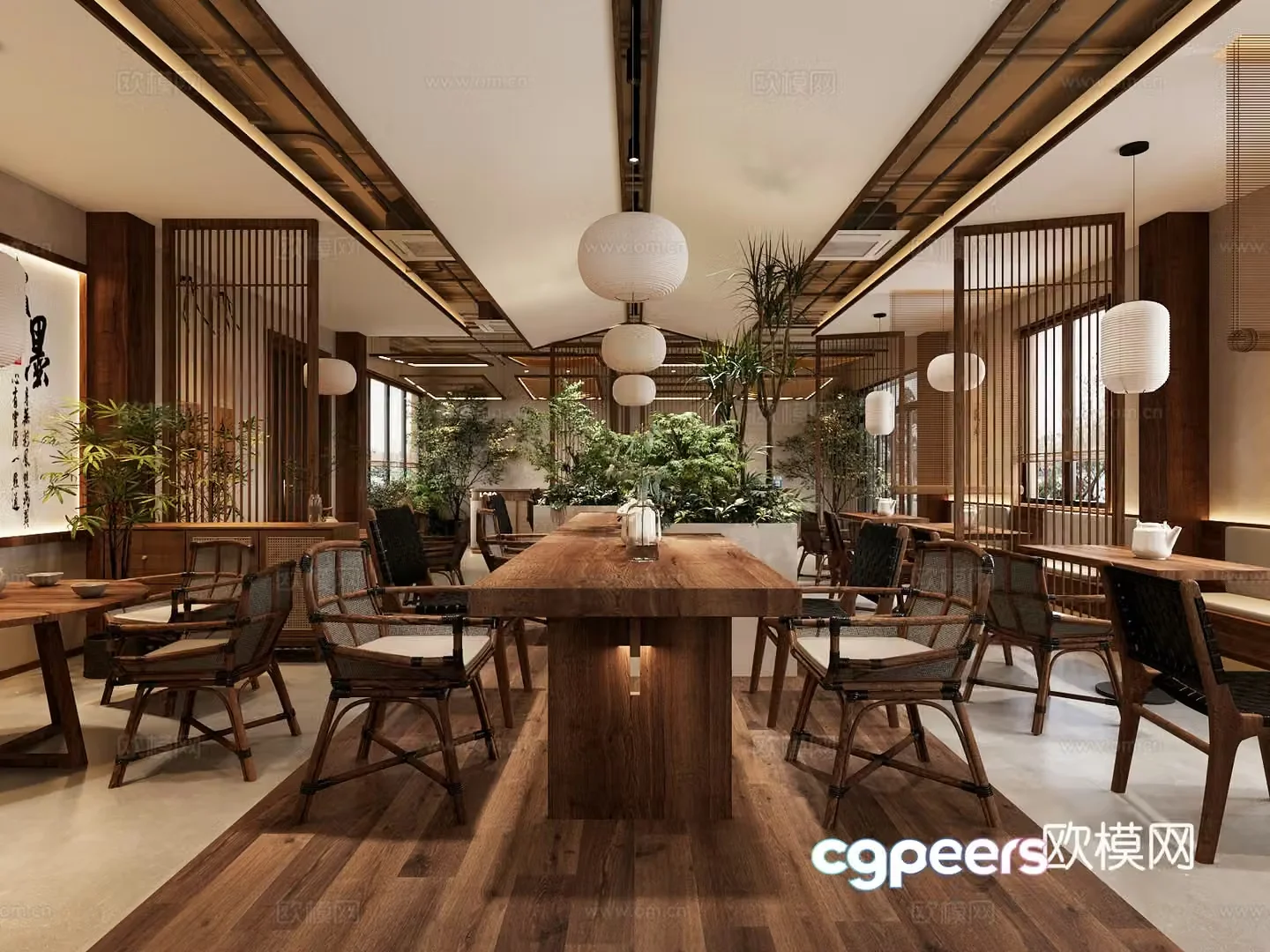 New Chinese restaurant 3D model