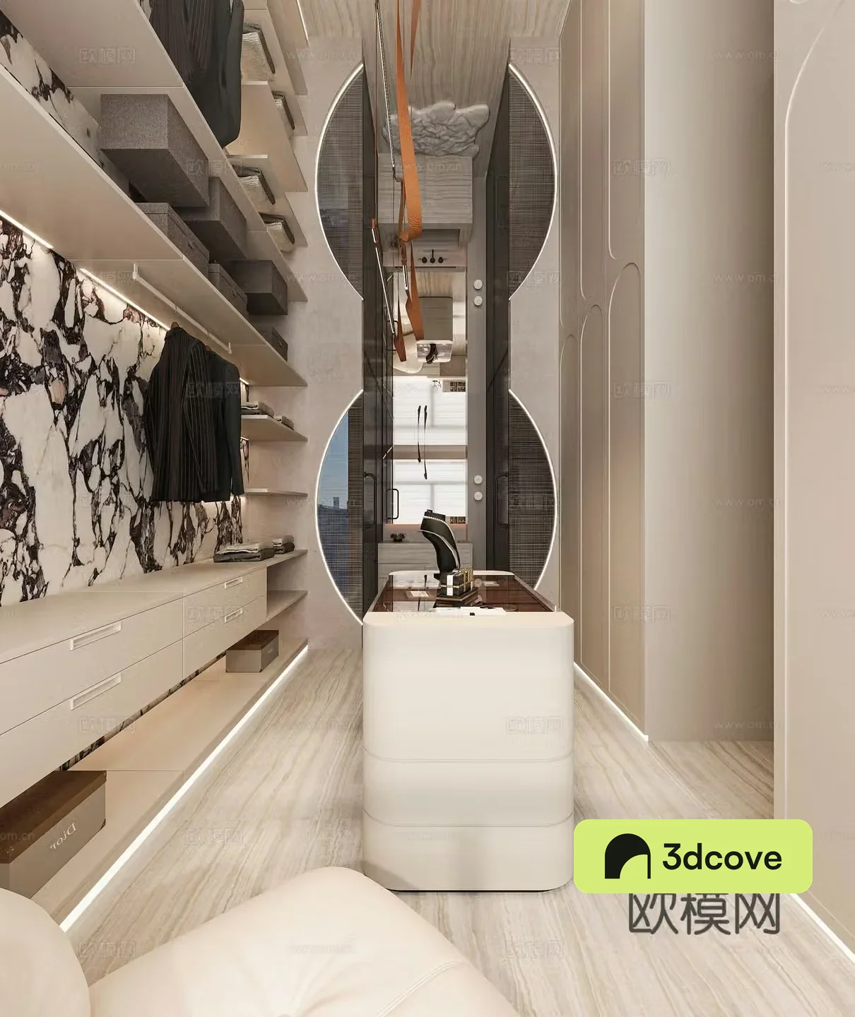 Modern cloakroom