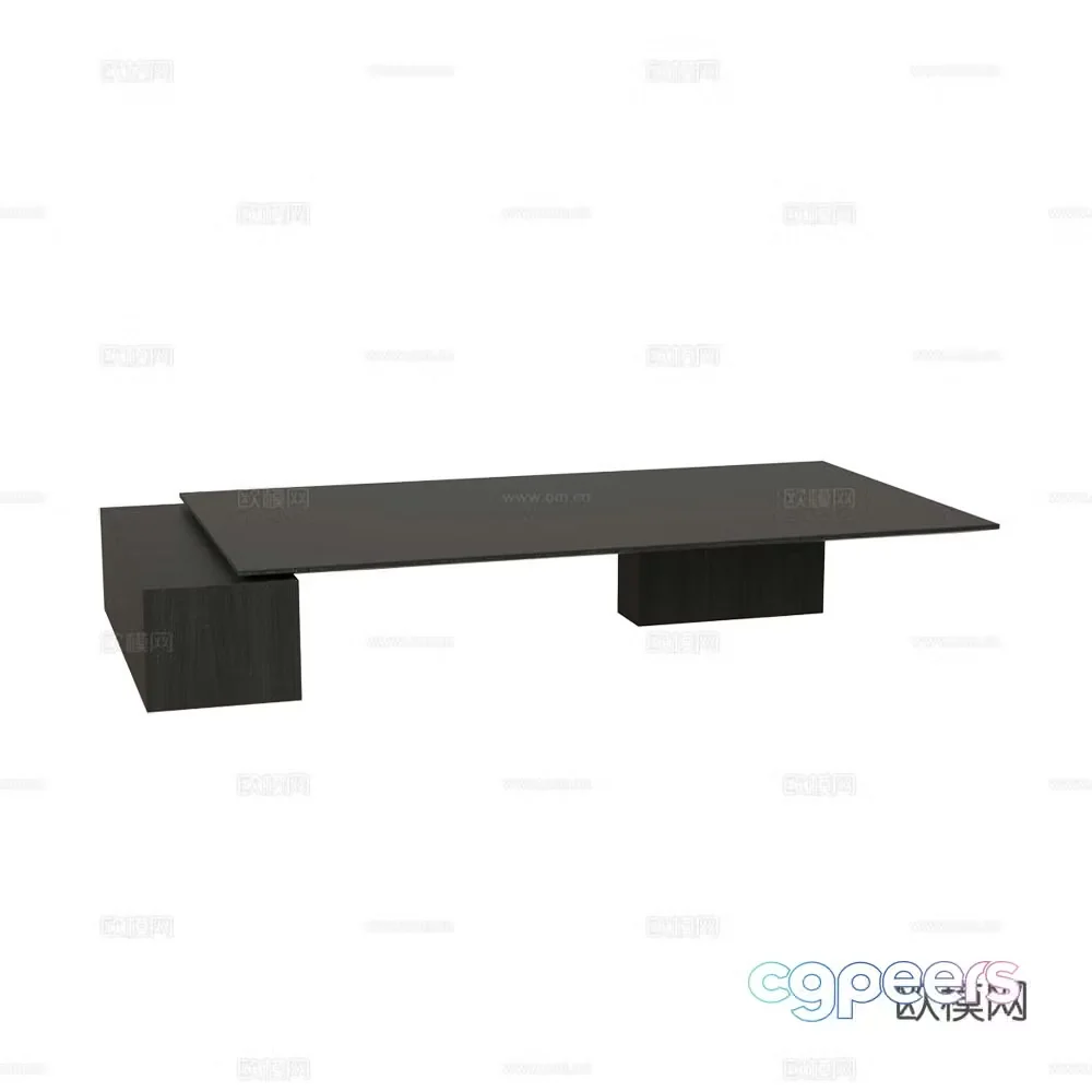 Palo Nero Modern minimalist coffee table Square coffee table Solid wood coffee table 3D model