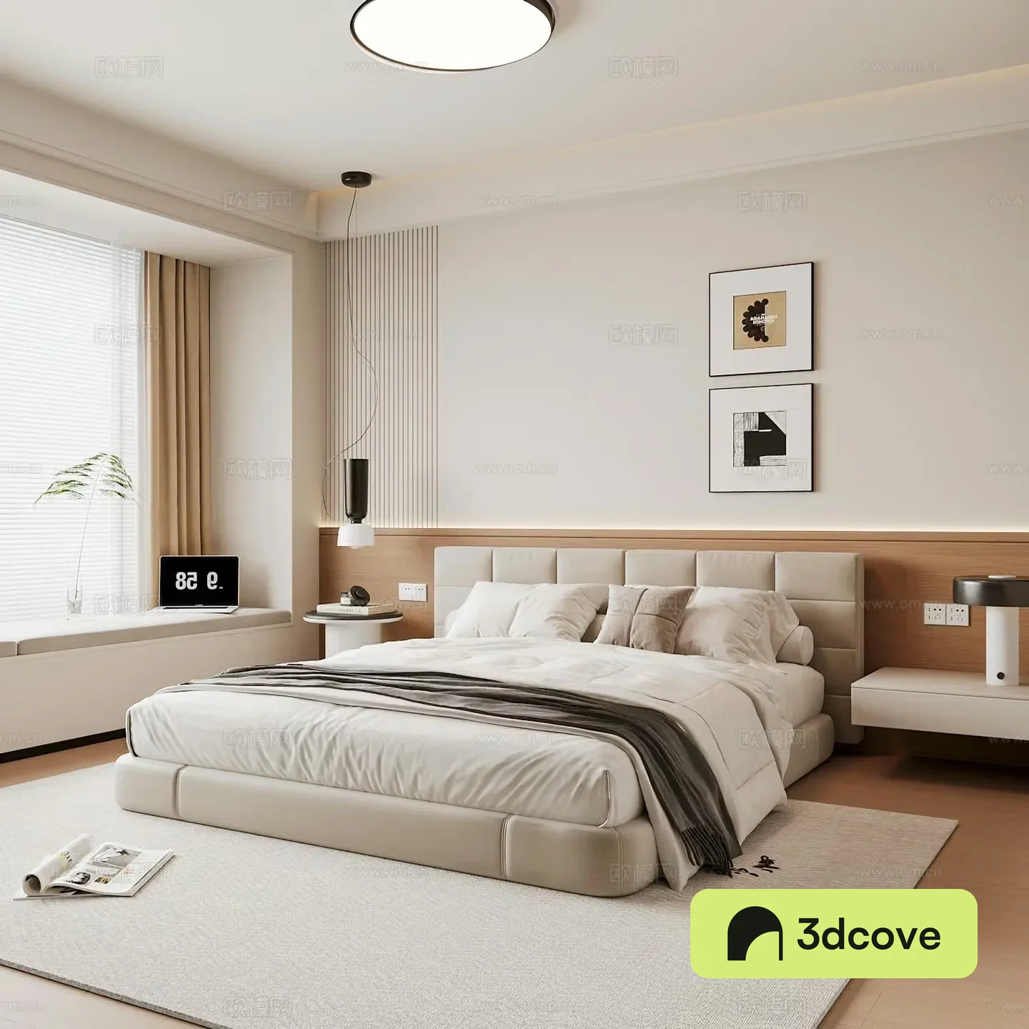 Modern home bedroom Modern bedroom Italian bedroom Simple bedroom Italian bed