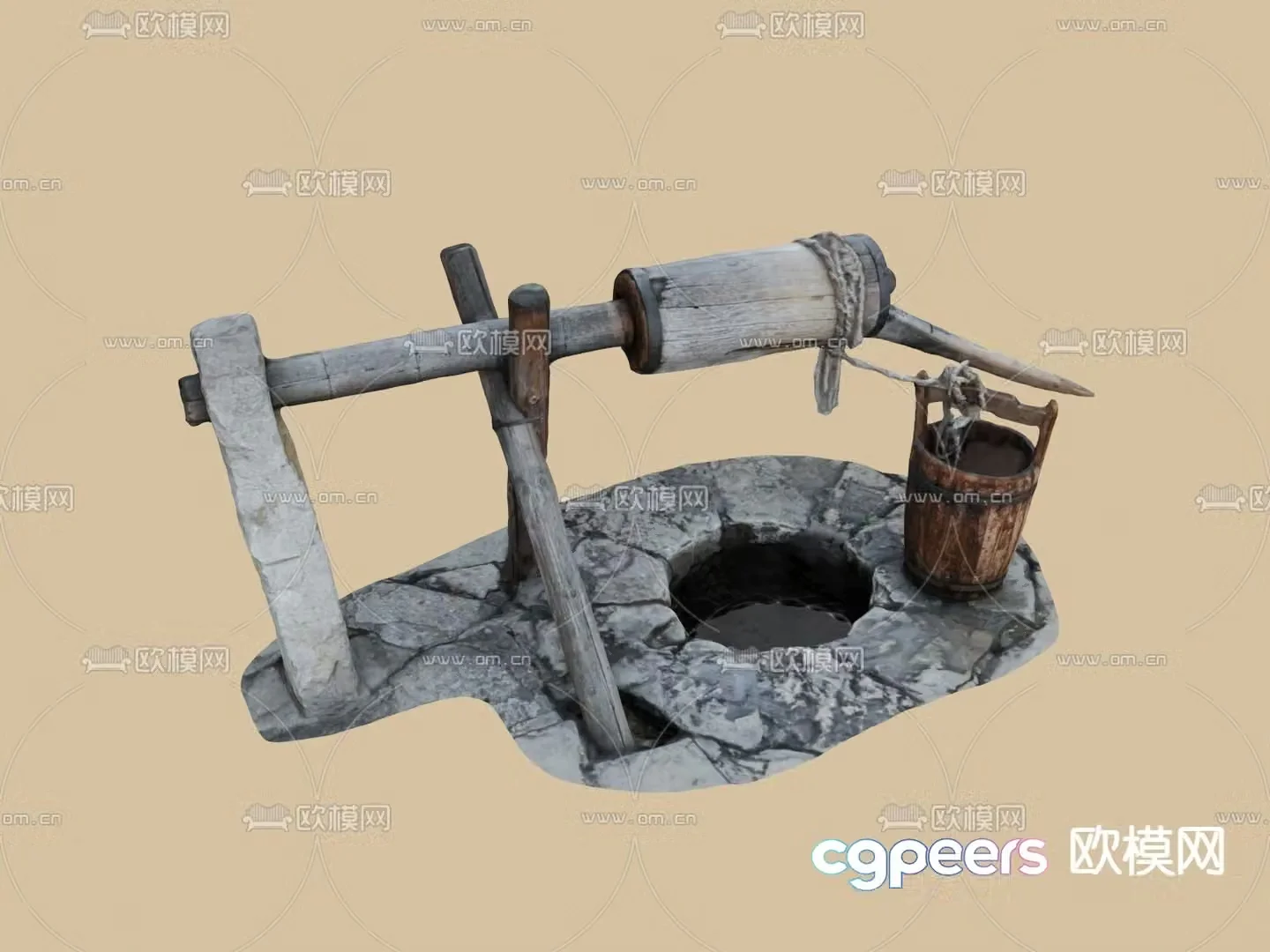 Observation well 3d model