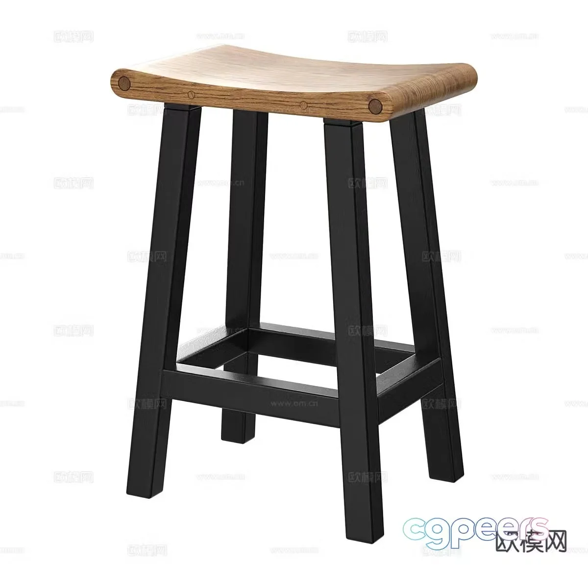 nordic stool 3d model