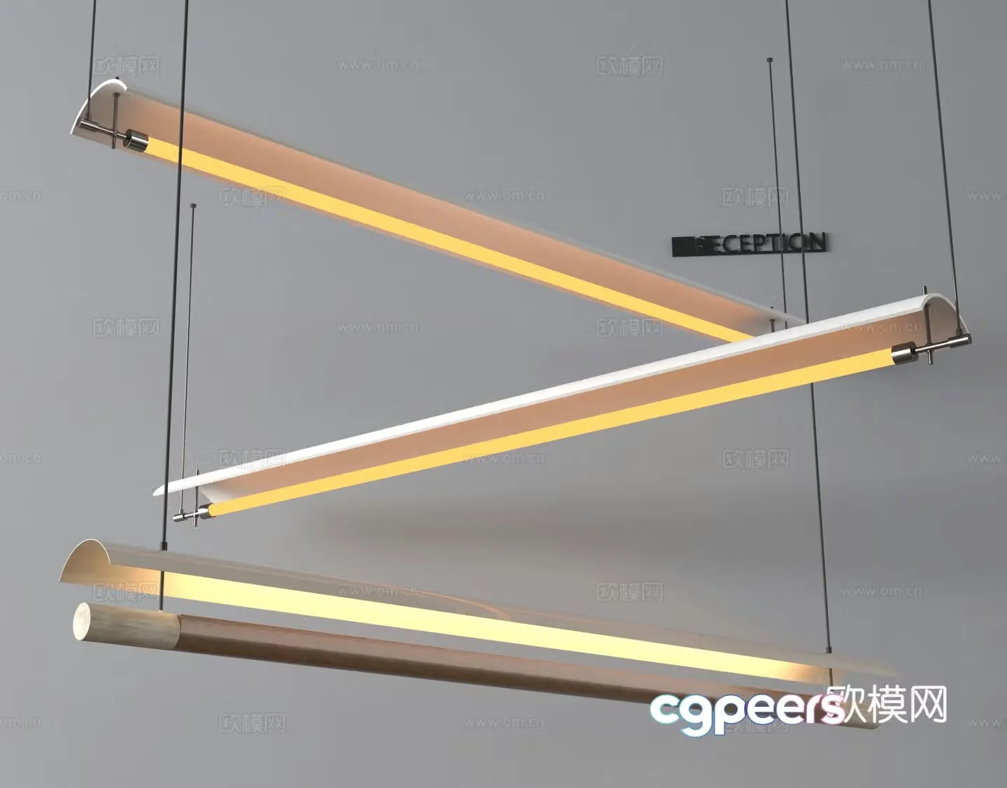 Chandelier Bar light 3d model