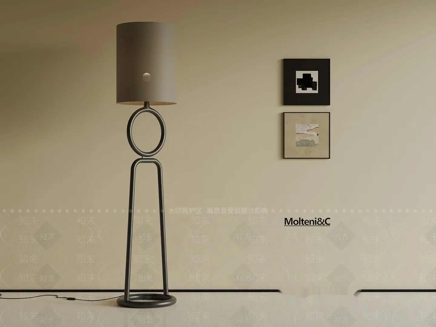 Modern Floor Lamp 3D Model – 11894 – VRAY Render