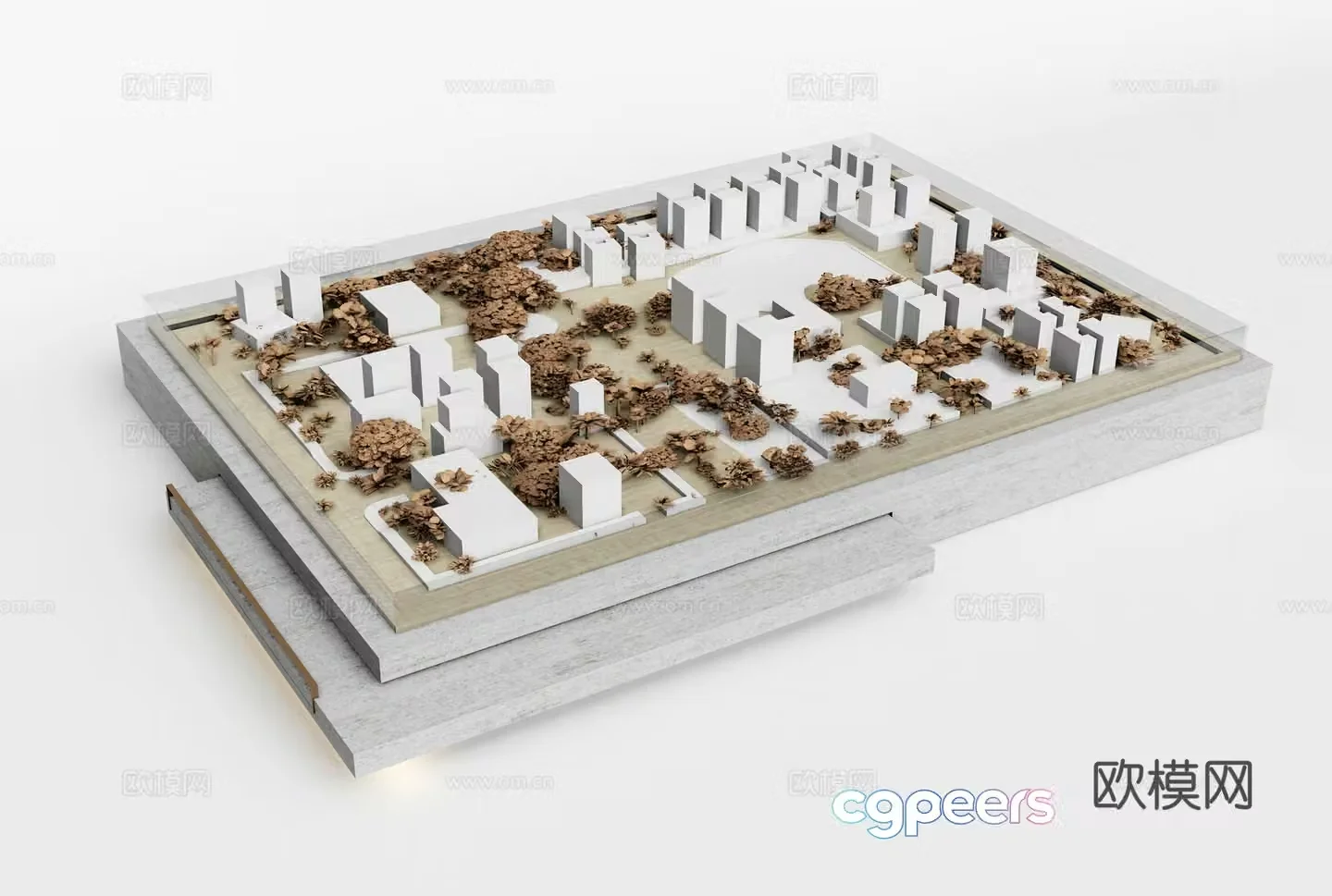 Modern sales office sand table 3D model