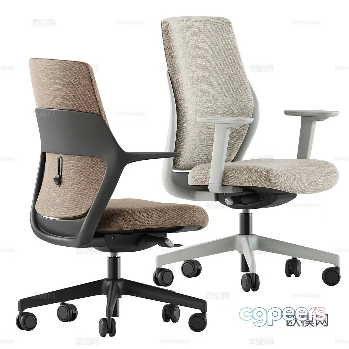 Modern Narbutas office chair 3d model