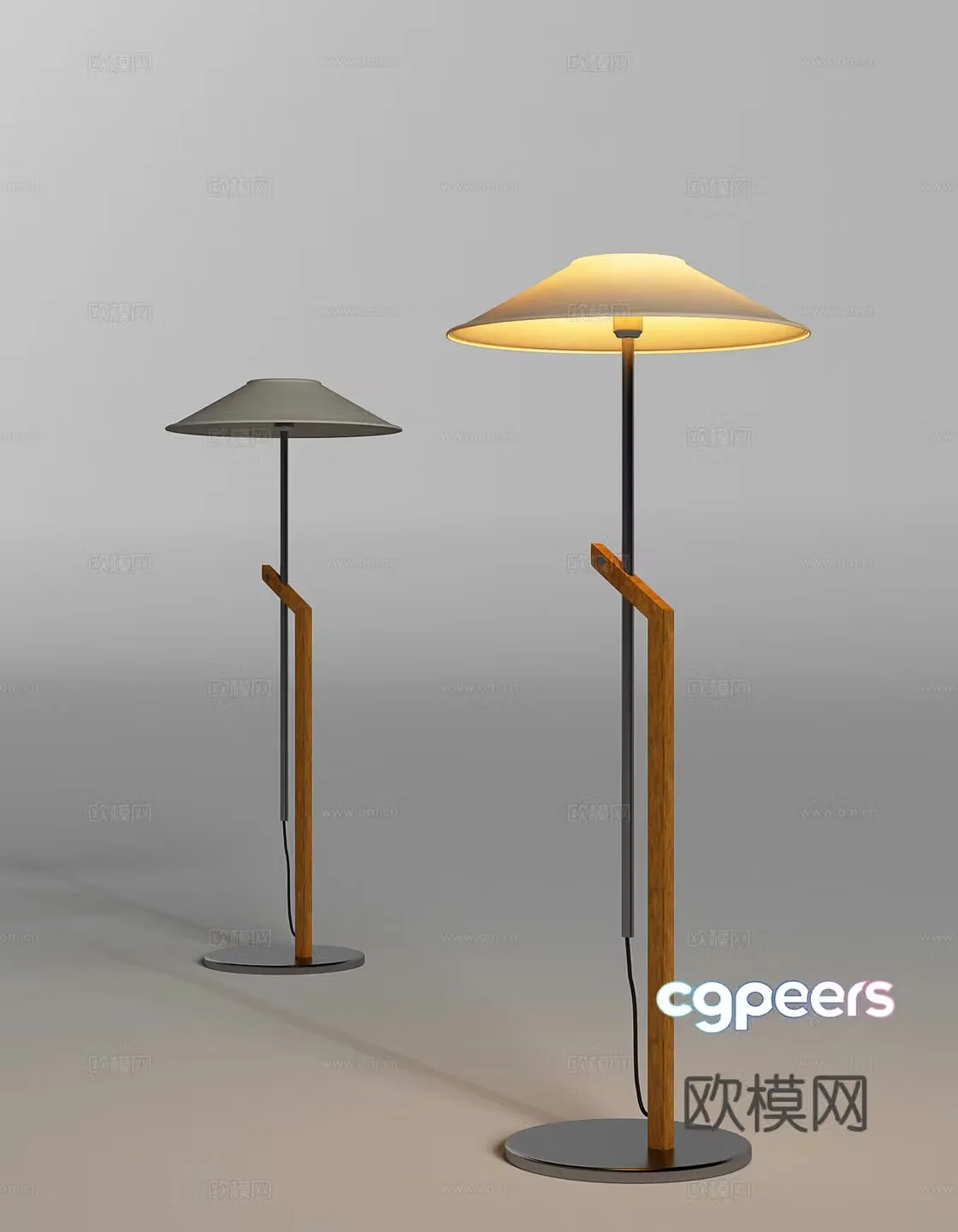 Modern floor lamp 3d model