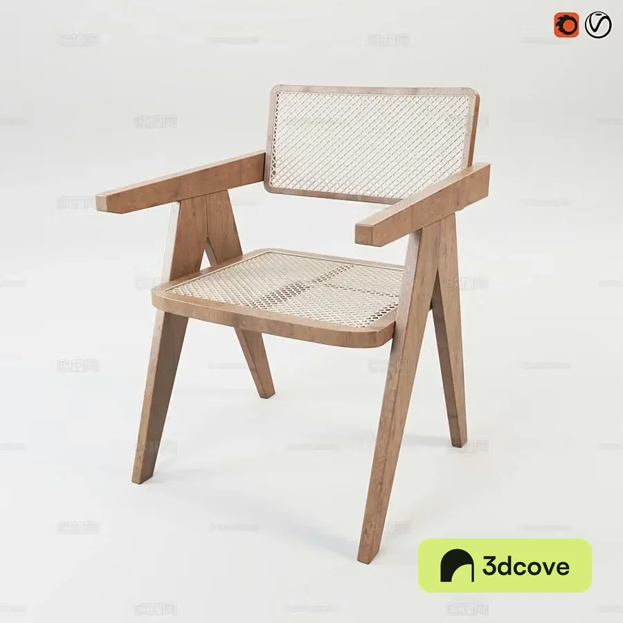 Wabiji rattan chair armchair dining chair single chair
