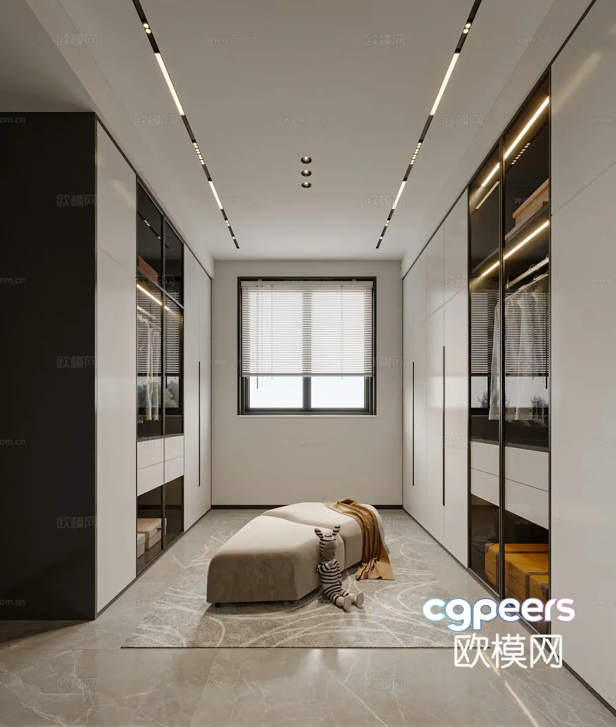 Modern cloakroom 3d model