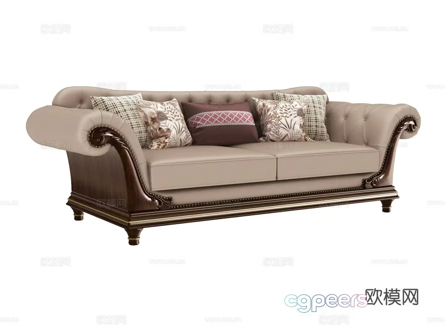 Double sofa 3d model