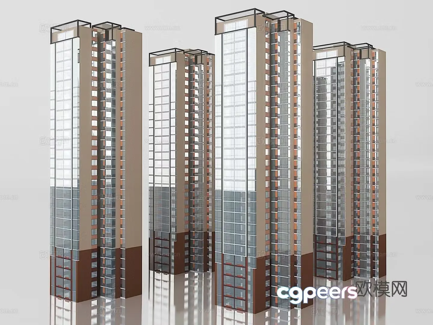Building exterior 3d model