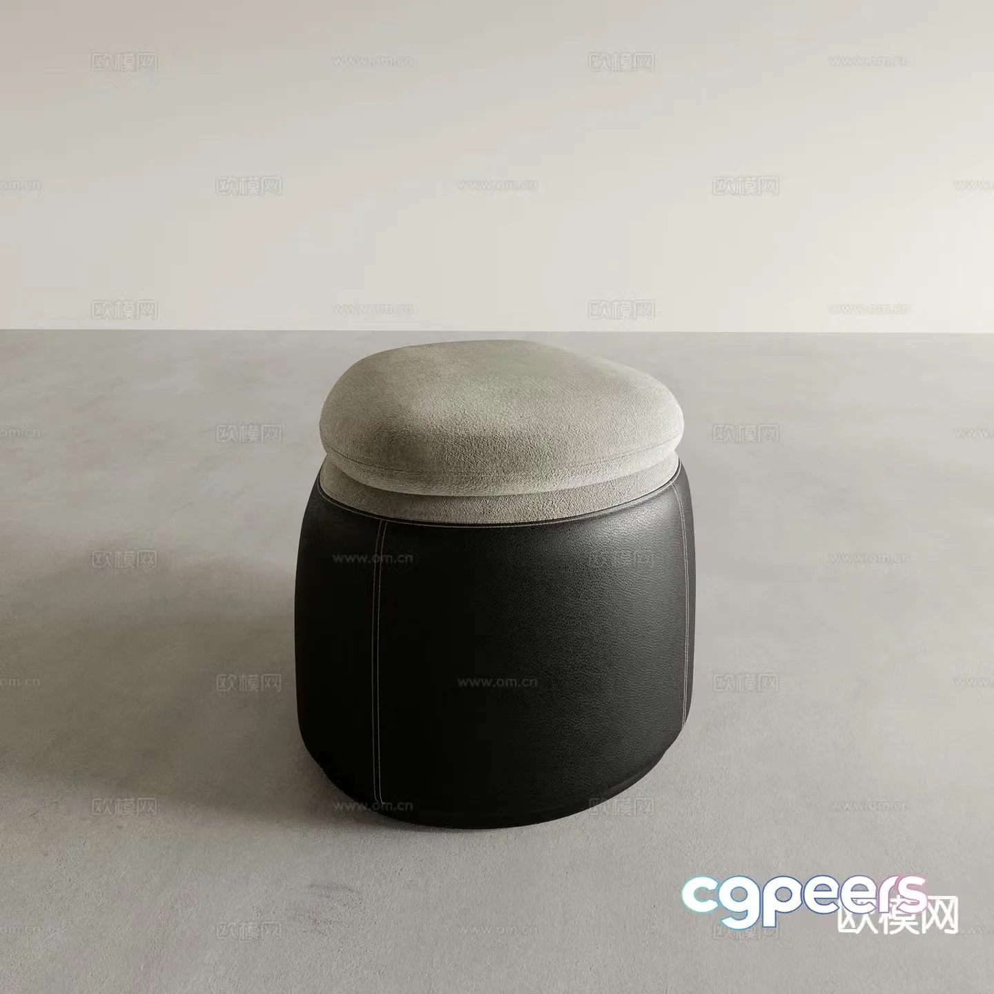 round stool sofa stool stool 3d model