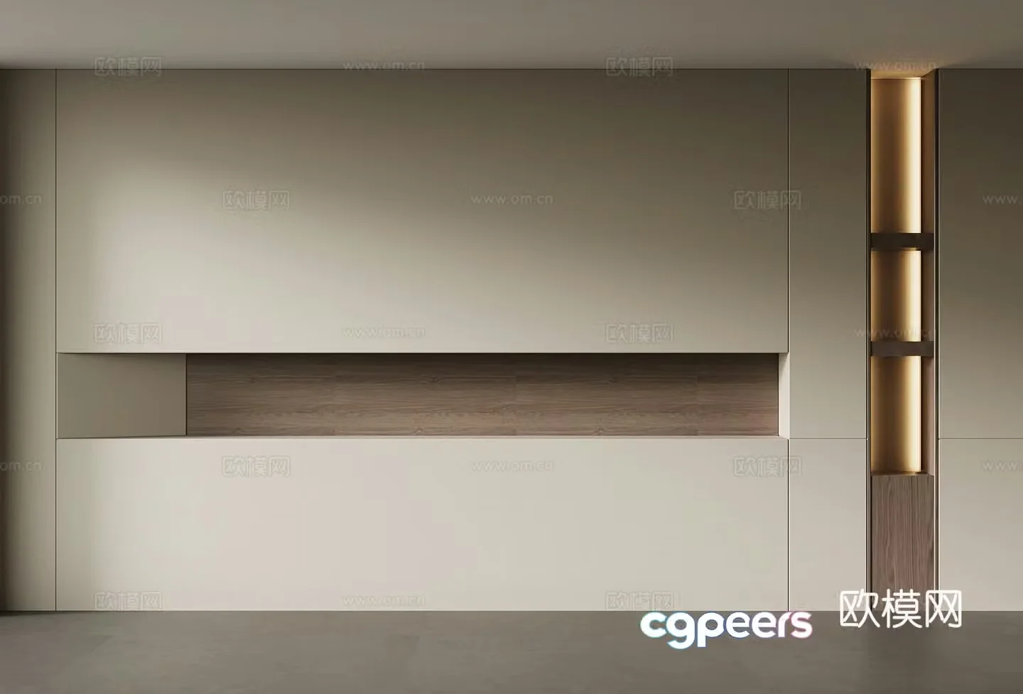 Modern background wall 3d model
