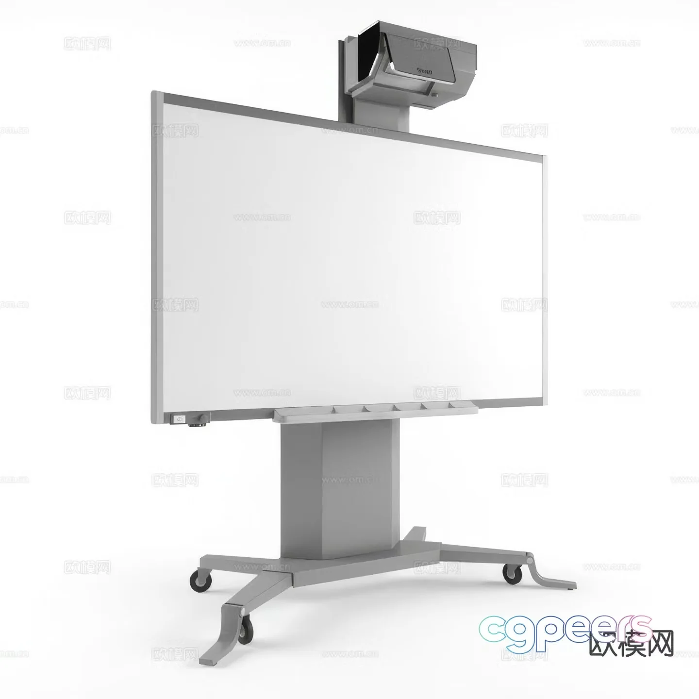 Switchable electronic whiteboard display board 3D model