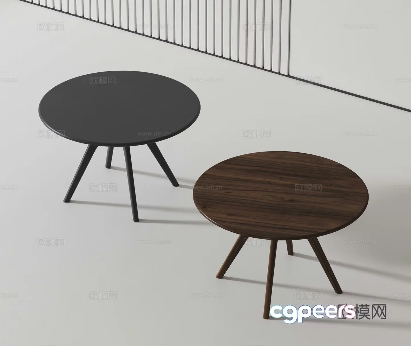 Modern dining table 3d model