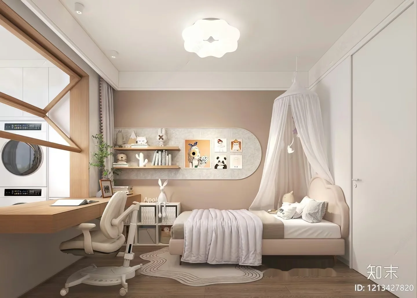 Cozy Modern Bedroom 3D Model – 10425 – VRAY Render