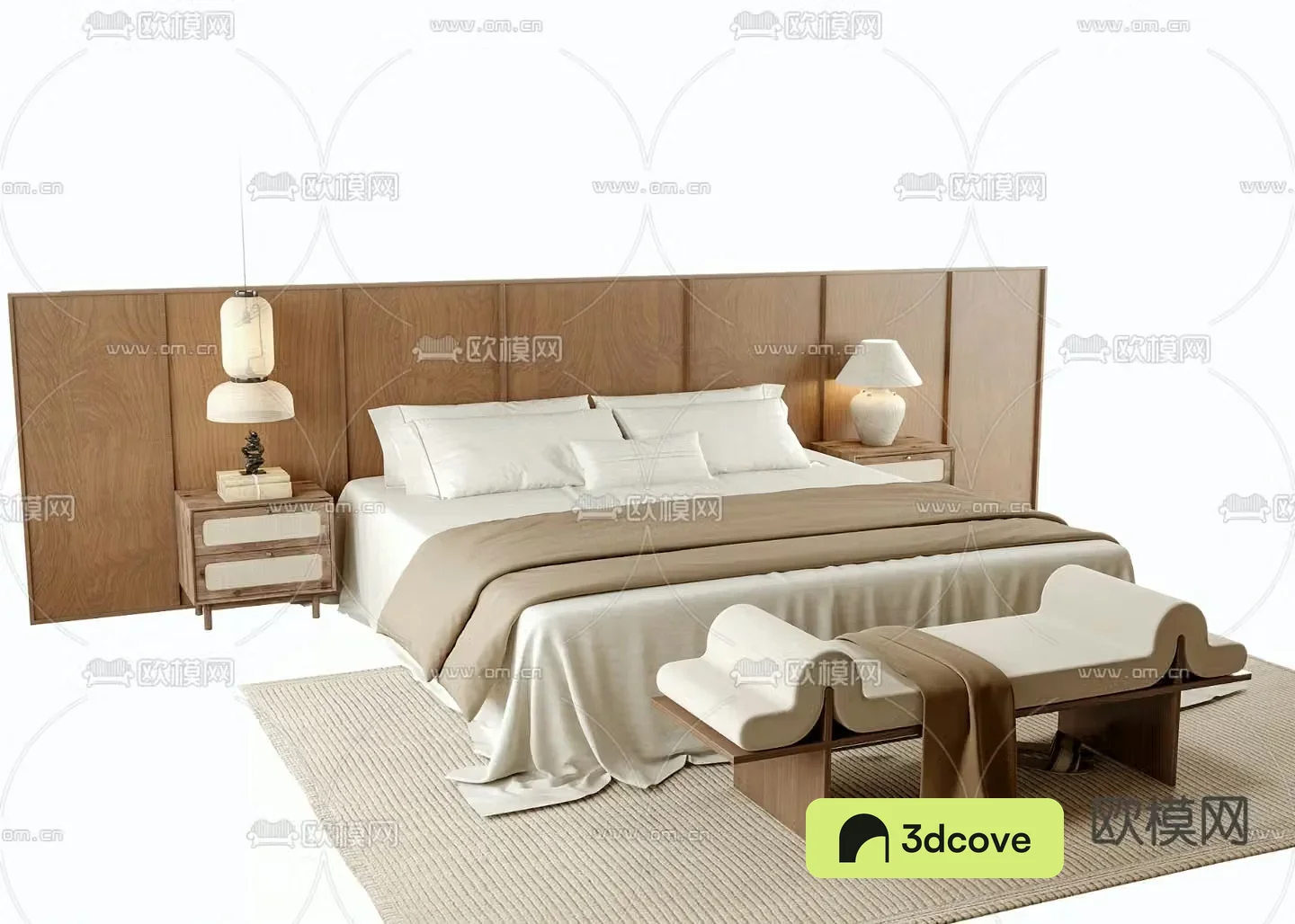 Medieval style double bed
