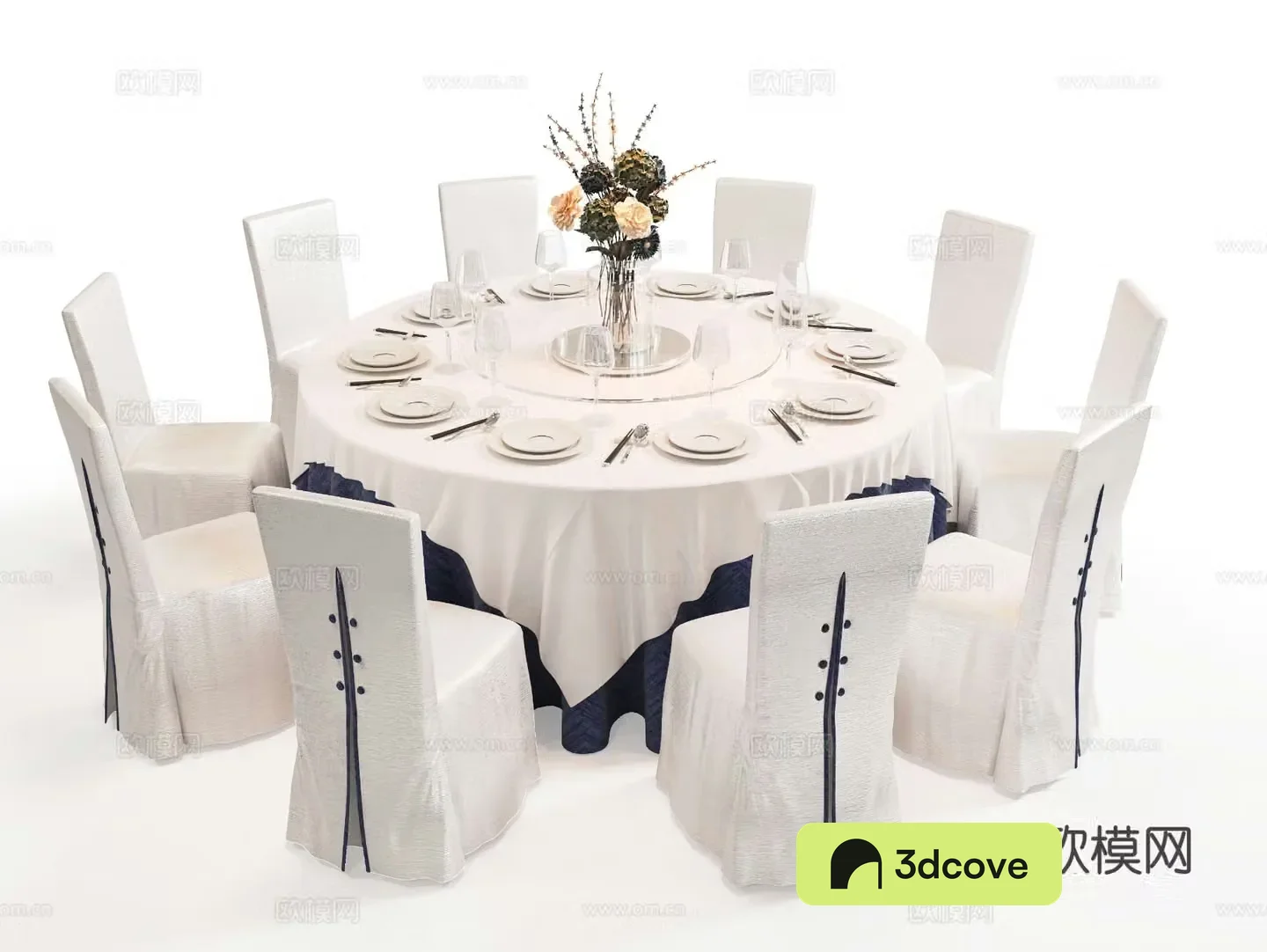 Modern banquet table and chairs round dining table and chairs
