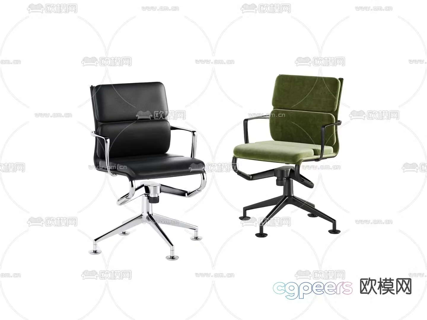 Modern seat office chair single chair leisure chair 3d model