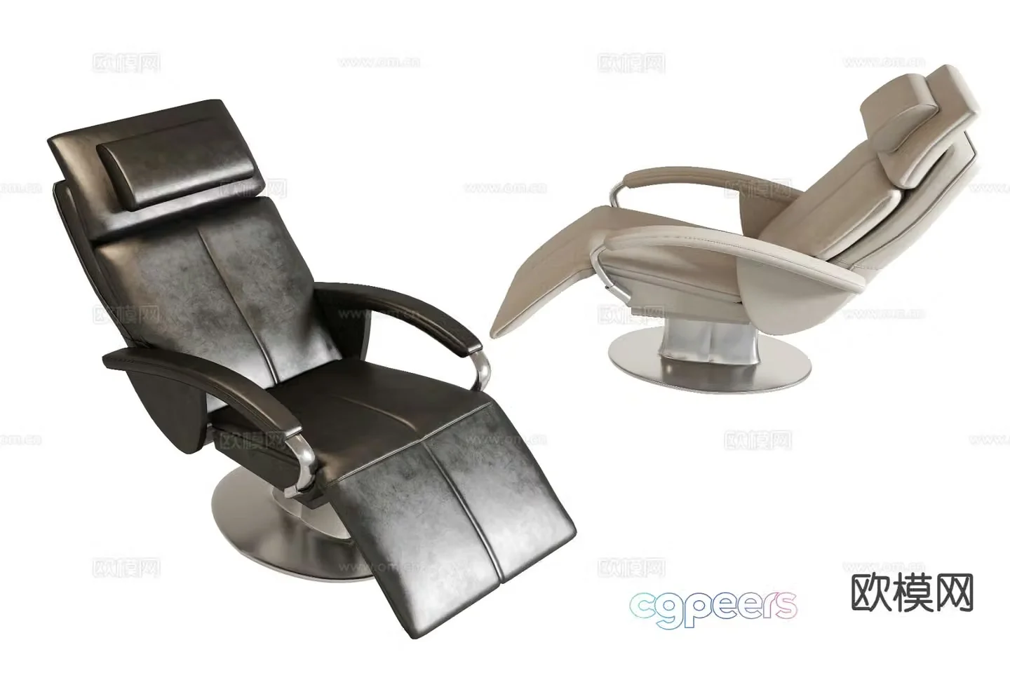 Massage chair beauty chair barber chair 3d model